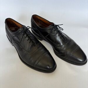 Allen Edmonds black leather Strand Cap-toe Oxford Shoe size 10
